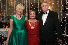 South Dublin County Business Awards, Citywest Hotel, 18 October 2019.

Bernie OÕHanlon and Kieran Prunty from Sedgewick Ireland with Chamber President Margaret Considine.